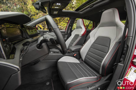 Interior of 2022 Volkswagen Golf GTI